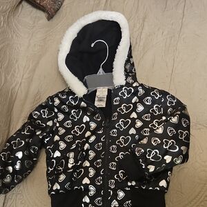 Kidgets Black and White Heart Jacket/ not new